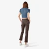 Pantalon de menuisier slim droit à ourlet roulé pour femme Pantalon de menuisier slim droit à ourlet roulé pour femme