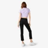 Pantalon de menuisier slim droit à ourlet roulé pour femme Pantalon de menuisier slim droit à ourlet roulé pour femme
