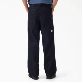 Pantalon de travail en denim à chevrons avec lisière