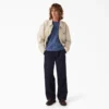 Pantalon de travail en denim à chevrons avec lisière