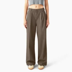 Pantalon de travail plissé pour femme