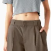 Pantalon de travail plissé pour femme