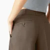 Pantalon de travail plissé pour femme
