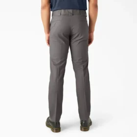 Pantalon de travail polyvalent à coupe slim ajustée et poches multiples