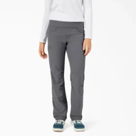 Pantalon droit décontracté rafraîchissant à revers pour femme