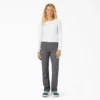 Pantalon droit décontracté rafraîchissant à revers pour femme Pantalon droit décontracté rafraîchissant à revers pour femme