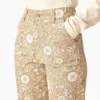 Pantalon Ellis en toile de coton imprimé floral pour femme Pantalon Ellis en toile de coton imprimé floral pour femme