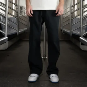 Pantalon en toile de coton à coupe décontractée de Jake Hayes