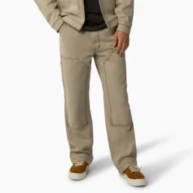 pantalon en toile de coton double knee coupe dcontracte et coutures contrastes 1 280x280 - Pantalon en toile de coton Double Knee, coupe d&eacute;contract&eacute;e et coutures contrast&eacute;es