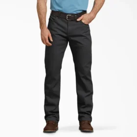 Pantalon en toile de coton Flex à coupe classique