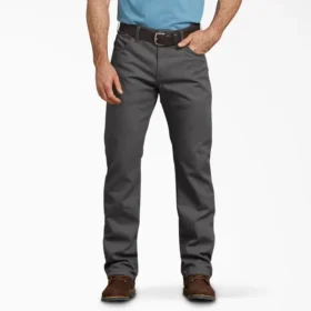 Pantalon en toile de coton Flex à coupe classique