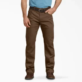 Pantalon en toile de coton Flex à coupe classique