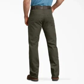 Pantalon en toile de coton Flex à coupe classique