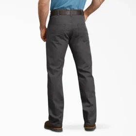 Pantalon en toile de coton Flex à coupe classique