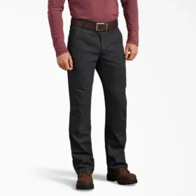 Pantalon en toile de coton Flex à coupe classique et genoux Double Knee