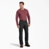 Pantalon en toile de coton Flex à coupe classique et genoux Double Knee Pantalon en toile de coton Flex à coupe classique et genoux Double Knee