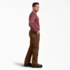 Pantalon en toile de coton Flex à coupe classique et genoux Double Knee Pantalon en toile de coton Flex à coupe classique et genoux Double Knee