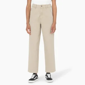 Pantalon en toile de coton pour femme, coupe classique