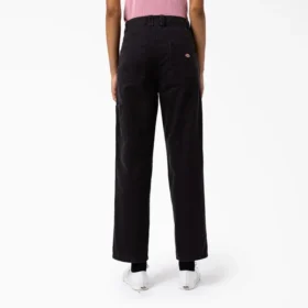 Pantalon en toile de coton pour femme, coupe classique