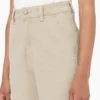 Pantalon en toile de coton pour femme, coupe classique