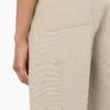 Pantalon en toile de coton pour femme, coupe classique