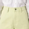 Pantalon en toile de coton pour femme, coupe classique