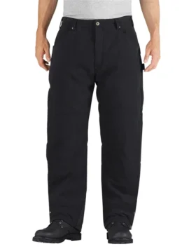 Pantalon isolant en toile de coton brossée