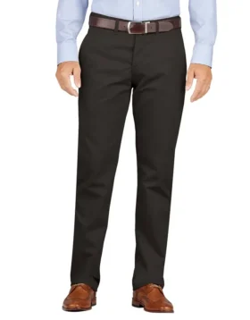 Pantalon kaki slim fit à jambes fuselées et devant plat