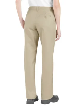Pantalon pour femme à coupe décontractée et devant plat