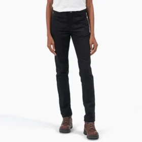 Pantalon skinny taille haute en sergé pour femme