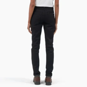 Pantalon skinny taille haute en sergé pour femme
