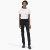 Pantalon skinny taille haute en sergé pour femme Pantalon skinny taille haute en sergé pour femme