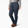 Pantalon slim taille moyenne pour femmes grandes tailles