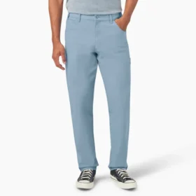 Pantalons de charpentier en toile de coton délavée à la pierre, coupe décontractée