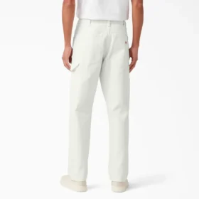 Pantalons de charpentier en toile de coton délavée à la pierre, coupe décontractée