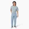 Pantalons de charpentier en toile de coton délavée à la pierre, coupe décontractée