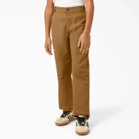 Pantalons de charpentier en toile de coton pour garçon, tailles 4 à 20