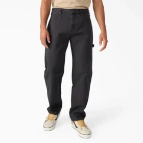 Pantalons de charpentier en toile de coton usée