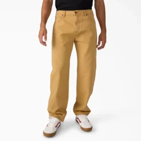 Pantalons de charpentier en toile de coton usée