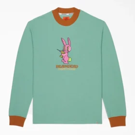 Pull en maille gaufrée brodé Brain Dead