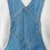 Salopette à bretelles coupe décontractée pour femme Salopette à bretelles coupe décontractée pour femme