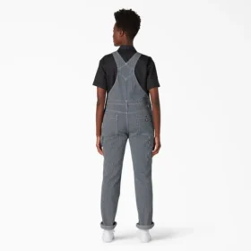 Salopette à bretelles et genouillères Double Knee pour femme à rayures Hickory