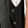 Salopette à bretelles Pinstripe Service pour femme Salopette à bretelles Pinstripe Service pour femme
