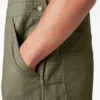 Salopette à double plastron en toile cirée
