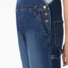 Salopette en denim coupe boyfriend pour femme Salopette en denim coupe boyfriend pour femme
