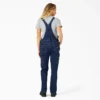 Salopette en denim à double poitrine pour femme, coupe droite Salopette en denim à double poitrine pour femme, coupe droite