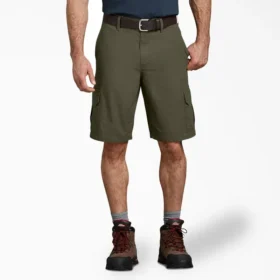 Short cargo ripstop coupe décontractée, 28 cm