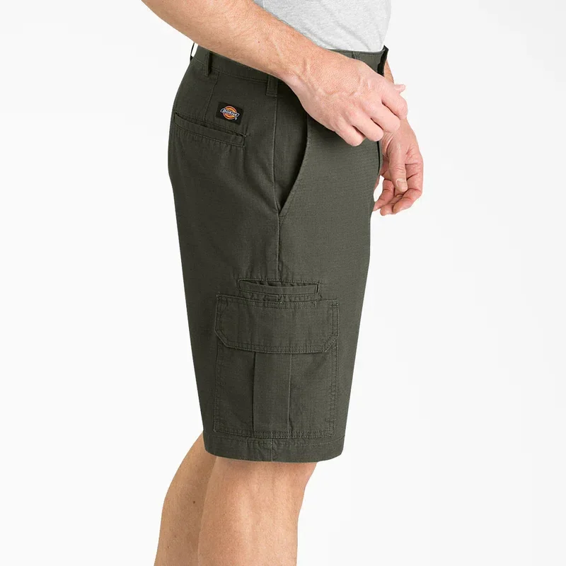 Short cargo ripstop coupe décontractée, 28 cm Short cargo ripstop coupe décontractée, 28 cm
