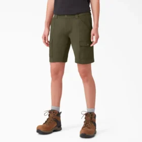 Short cargo slim fit rafraîchissant pour femme, 25 cm