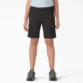 Short cargo slim fit rafraîchissant pour femme, 25 cm